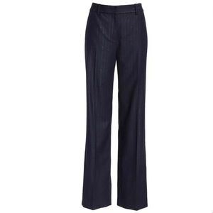 New Equipment Hagan Pinstripe Trouser in Navy Blue Size 2
